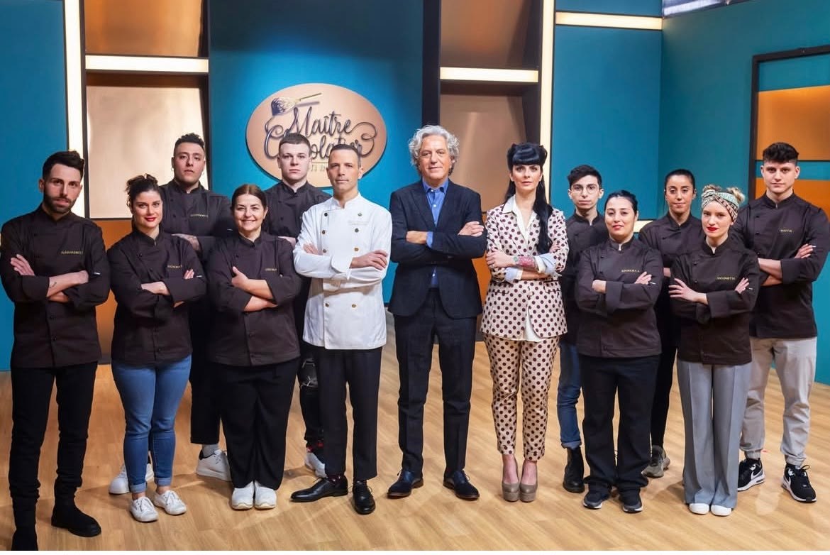Il cast di Maître Chocolatier con Eleonora Towanda